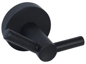 BISK Erga FOR YOU, 2 carlige pentru prosoape, negru mat, ERG-08257