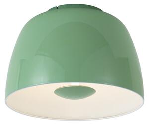 Plafonieră retro verde cu interior alb - Vera