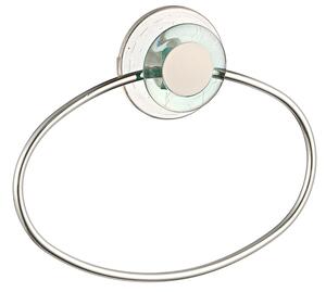 BISK Erga GECO, suport inel pentru prosoape pentru ventuze, transparent-crom, ERG-06723