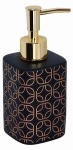 BISK Erga Glossy, dozator de săpun pe picioare, negru-auriu, ERG-07968