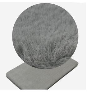 BISK Erga Mola, covor de baie din microfibra extra moale 80x50 cm, gri, ERG-08375