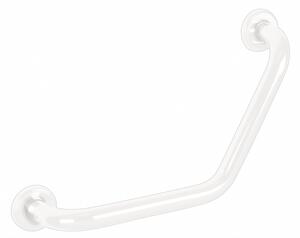 BISK Erga Niagara, mâner curbat din oțel inoxidabil 440 mm, alb, ERG-04791