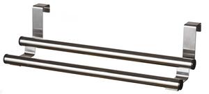 BISK Erga OVER-DOOR, suport pentru prosoape pe două rânduri pentru agățat 305x170x70mm, crom, ERG-06361