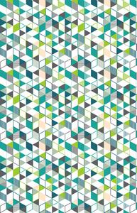 BISK Erga Peva, perdea de dus 180x200cm, poliester, model Granada multicolor, ERG-06878