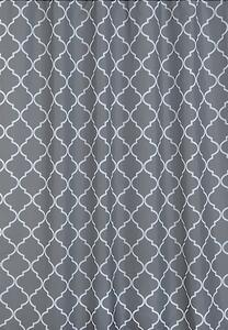 BISK Erga Peva, perdea de dus 180x200cm, poliester, model Orient gri, ERG-06854