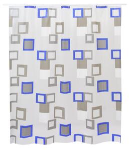 BISK Erga Peva, perdea de dus cu carlige (12 buc) 200x180 cm, model Montana, multicolor, ERG-08089