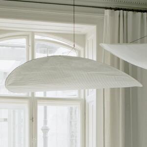 New Works Lampă suspendată LED Tense, Ø 120 cm, albă, reglabil, Alb, Bucătărie, Plastic, Design