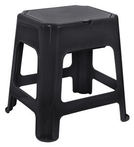 BISK Accesorii Erga, scaun baie cu spatiu depozitare 420x365x425 mm, negru, ERG-08044