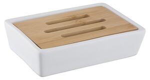 BISK Sapuniera Erga Pure, pe picioare, alb-maro mat, ERG-06577