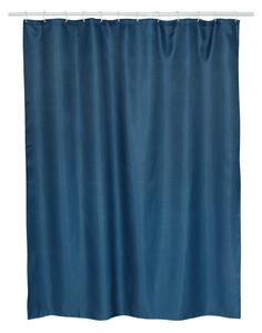 BISK Erga RIST, perdea de dus cu carlige (12 buc) 200x180 cm, albastru inchis, ERG-08379