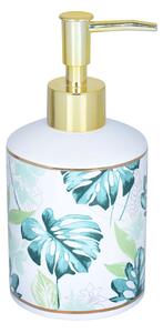 BISK Erga Samoa, dozator de săpun ceramic, pe picioare, alb-multicolor, ERG-08200