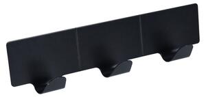 BISK Erga Trendy, autoadeziv cu 3 cârlige pentru prosoape, negru mat, ERG-08283