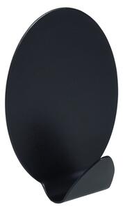 BISK Erga Trendy, oval autoadeziv 1 cârlig pentru prosoape (2 buc), negru mat, ERG-08282