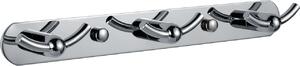 BISK Erga Vigo, cârlig triplu dublu pentru prosop 25 cm, crom, ERG-07704