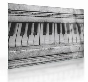 Tablou pe sticlă - Pian vechi (70x50 cm)