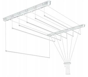 Erga Erga, cuier de tavan pentru uscarea hainelor 5x100 cm, alb, ERG-SEP-10SUSSUF5PP10