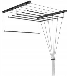 Erga Erga, cuier de tavan pentru uscarea rufelor 6x80 cm, negru, ERG-SEP-10SUSSU6PCZ80