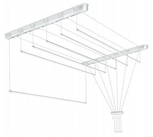 Erga Erga, uscător de rufe suspendat de tavan 6x160 cm, alb, ERG-SEP-10SUSSUF6PP16