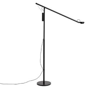 Lampadar HAY, Fifty-Fifty, reglabil, Negru, Camera de zi, Aluminiu, Design