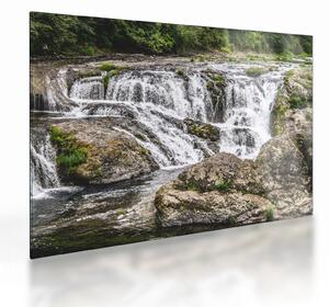 Tablou pe sticlă - Cascade (70x50 cm)