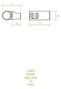 Laveo Rondo, suport dus, aur roz, LAV-CNX_80AD