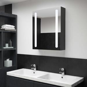 Dulap de baie cu oglindă și LED-uri, 50x13x70 cm