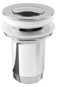 Mereo Mereo, priza de inchidere CLIC-CLAC, integral metal cu preaplin, crom. alamă, ø 5/4", rotund, MER-CH05