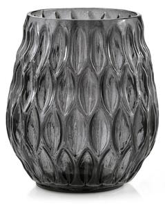 Sfesnic decorativ din sticla Culoare negru, LED MADRID
