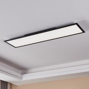 EGLO connect Salobrena-Z Plafonieră cu LED, 120x30cm, negru, reglabil, Negru, Camera de zi / sufragerie, Metal, Modern