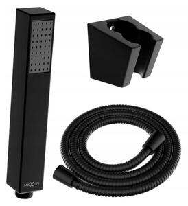 Accesorii Mexen - Set duș de mână cu 1 punct R-77, negru, 785776053-70