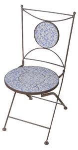 Scaun cu blat ceramic si aspect antichizat