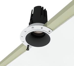 Spot invizibil, incastrat, fara rama HALO DOT 12W negru LUXON