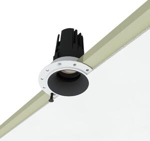 Spot invizibil, incastrat, fara rama HALO DOT 7W negru LUXON