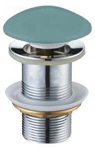 Mexen Buşon de scurgere rotund pentru chiuvetă Mexen, tip ClickClack, fără preaplin, ceramică mată verde deschis, 79910-48