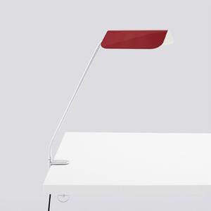 HAY Lampa cu clemă Apex, roșie, înălțime 43 cm, E14, oțel, Roșu, Studiu / Birou, Metal, Design