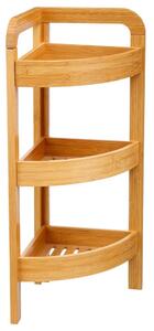 Organizator pentru baie 5five Simple Smart, 3 suporturi, 61 x 23 x 23 cm, Lemn de bambus, Maro