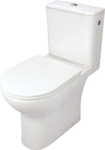 Deante Jaśmin wc compact cu capac cu spălare turbionară alb CDJD6RPS