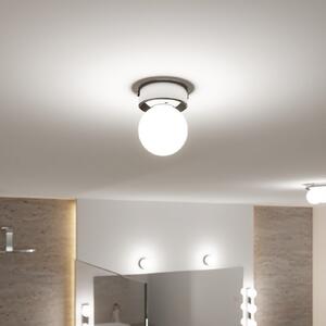 Paulmann Gove Plafonieră IP44 G9 1 bec crom, reglabil, Metalic, Camera de zi / sufragerie, Sticlă, Modern, glob