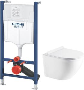 Set cadru încastrat Grohe Solido 38971000, vas WC cu capac soft-close Hagser Beno HGR10000042