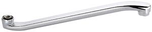 Aqualine Sapho, Brat duza pentru robinet, 370 mm, ridicat plat, crom