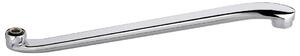 Aqualine Sapho, Brat duza pentru robinet, 320 mm, ridicat plat, crom