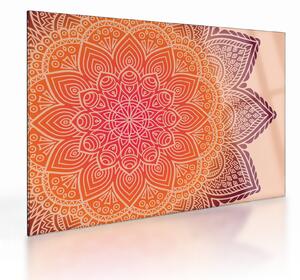Tablou pe sticlă - Mandala artă (70x50 cm)