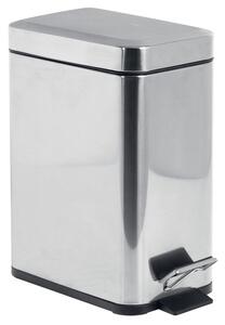 Aqualine Aqualine, coș de gunoi SIMPLE LINE dreptunghiular 5 l, oțel inoxidabil lucios, GAQ005