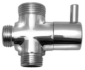 Aqualine Aqualine, Comutator pentru coloana de dus M1/2"-M1/2"xM3/4", crom, NDSL430