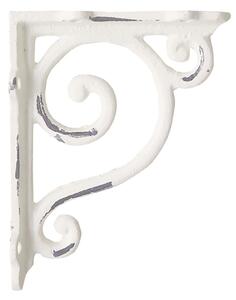 Suport pentru raft, crem, din metal, cu model frantuzesc, Kary