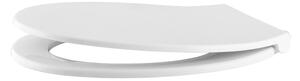 Gamma Porto, scaun toaleta 445x370mm din polipropilena cu inchidere lenta, alb, GMA-PORTO