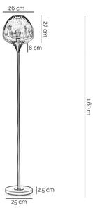 ONLI - Lampadar ELIDE 1xE27/15W/230V negru/cupru