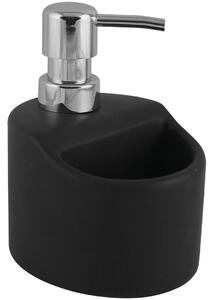 Kuchinox Yogo, dozator de detergent ceramic 330ml pentru picioare, negru-crom, LAV-AMP_7M2M