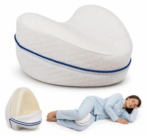 Perna ortopedica genunchi si picioare memory foam cu ventilatie, husa