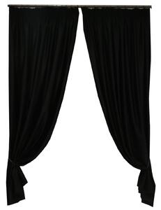 Set draperii Velaria soft negru, 2 175x245 cm